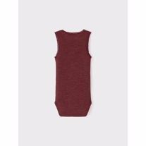 NAME IT Merinould Tanktop Body Wang Red Mahogany